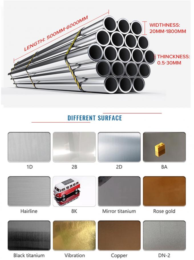 150mm 125mm 100mm Stainless Steel Welded Pipe Manufacturers 201 202 310S Polished 2