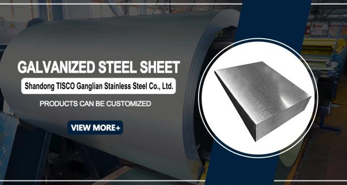1/8" 1/4" Hot Dip Galvanized Steel Sheet Astm A653 Plate Metal Corrugated 0.18mm-20mm 0