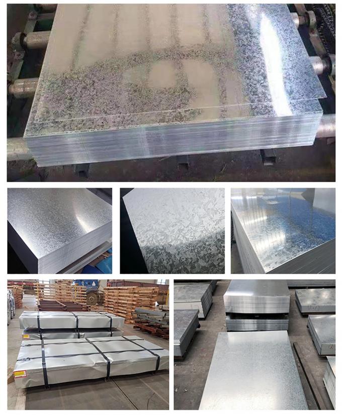 Zinc Coated Galvanized Steel Sheet 0.5 Mm 0.8mm 1mm 1.5mm  2mm 3mm Dx51d Z275 1