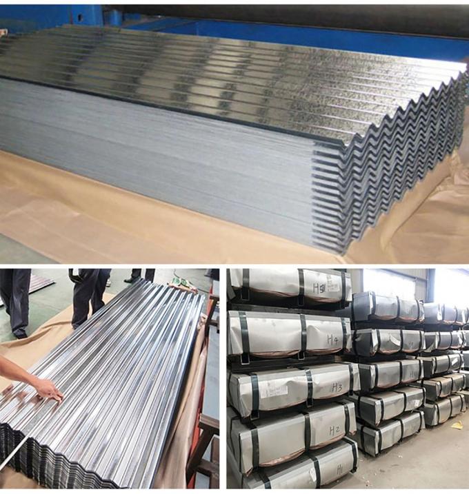 12 Feet 10 Feet Gi Corrugated Sheet Weight 0.5mm Galvalume Finish Corrugated Metal Roofing 1