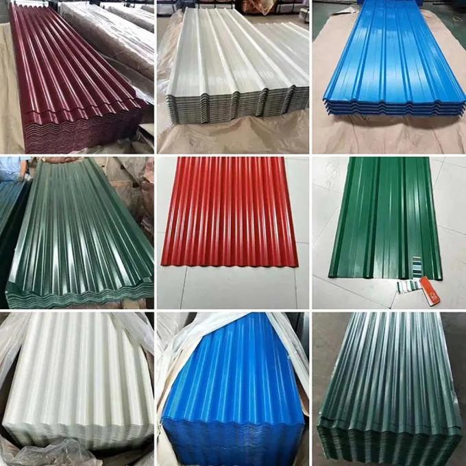 8 Foot  6 Ft. Corrugated Galvanized Steel Utility-Gauge Roof Panel In Silver Gi Metal Sheet 3