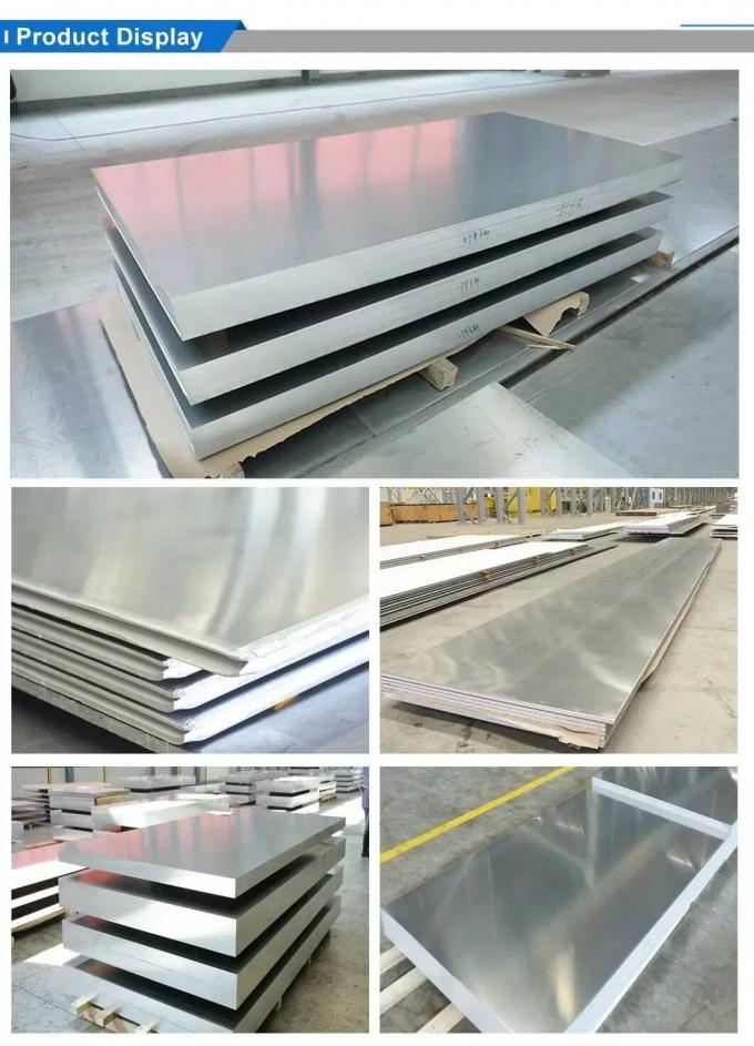 1050 5052 Aluminum Sheet Plate 6061 7075 1.6mm 1.7mm Mill Finish 2